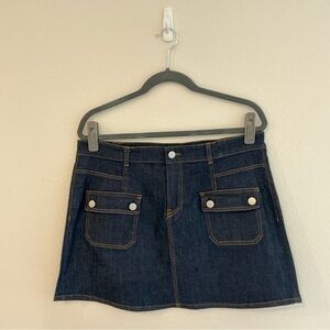 Petal & Pup Dark Denim Mini Skirt